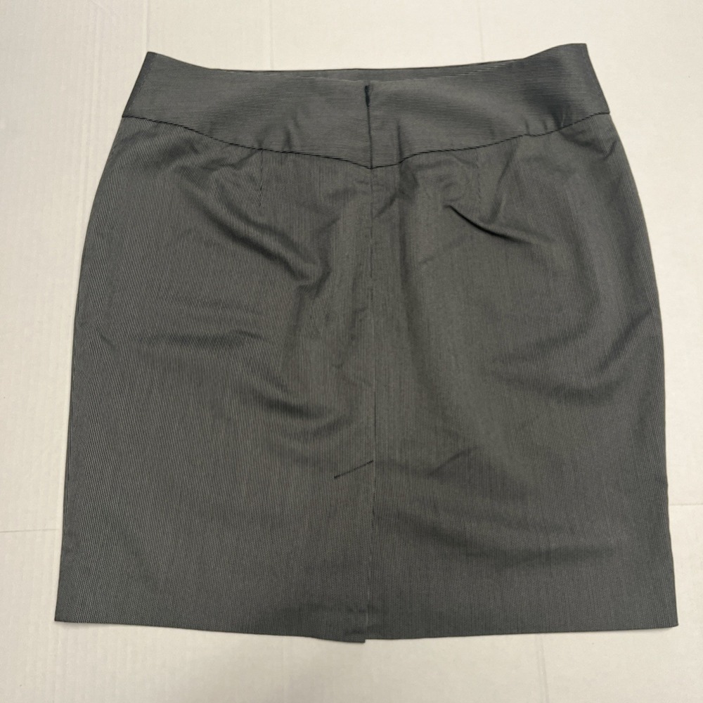 Worthington Size 16 Gray Pencil Skirt Micro Pattern Textured Career Lined - Picture 2 of 2